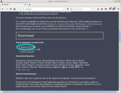 Die Rufus Download-Seite